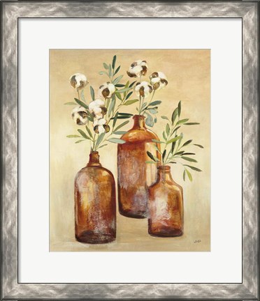 Framed Cotton Still Life III Print