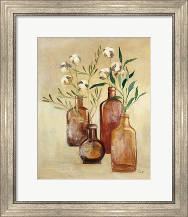 Framed Cotton Still Life II Print