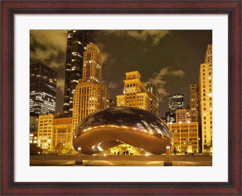 Framed Bean at Night Print