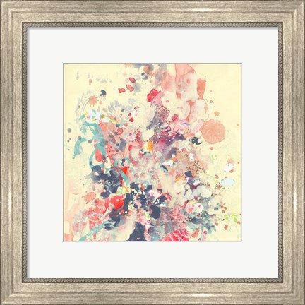 Framed Cream III Print