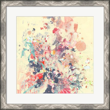 Framed Cream III Print