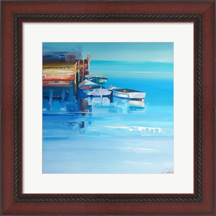 Framed Port Fairy Moorings Print