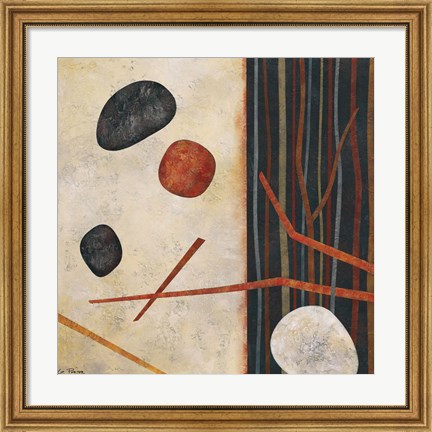 Framed Sticks and Stones II Print