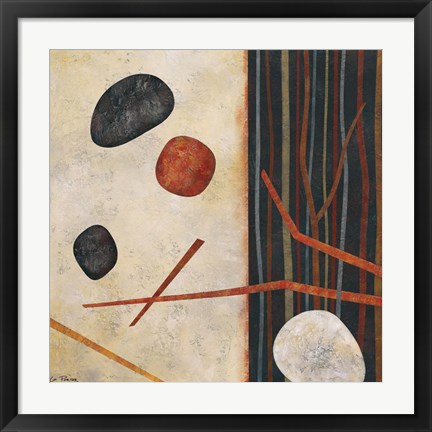 Framed Sticks and Stones II Print