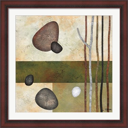 Framed Sticks and Stones VI Print