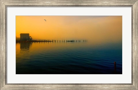 Framed Morning Comes on the Bay Print