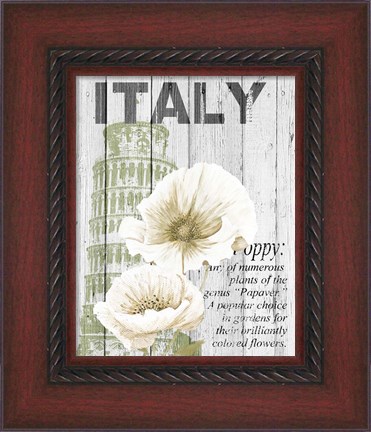 Framed Italy Poppies Print