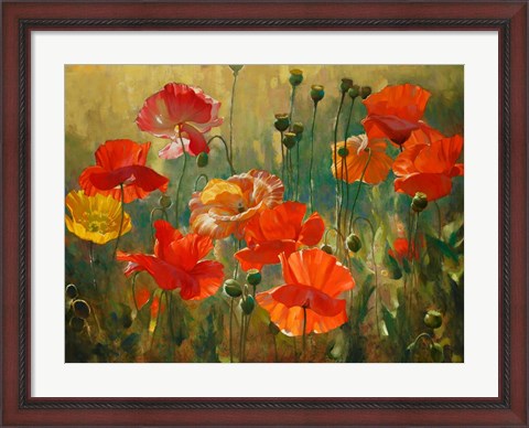 Framed Poppy Fields Print