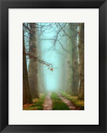 Framed Blue Mist Print