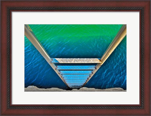 Framed Sea Ladder Print