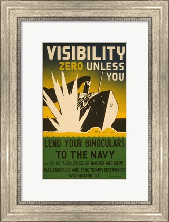 Framed Visibility Zero Print