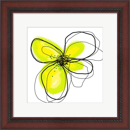 Framed Yellow Petals One Print