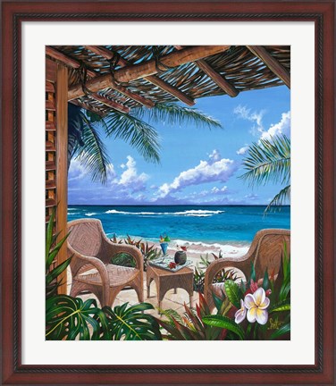 Framed Paradise Porch Print