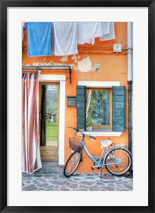 Framed Island Bicicletta #2 Print