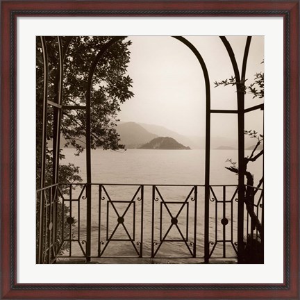 Framed Vista di Lago No. 1 Print