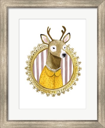 Framed Spiffy Animals I Print