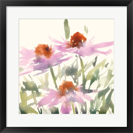 Framed Daisy Garden Views I Print