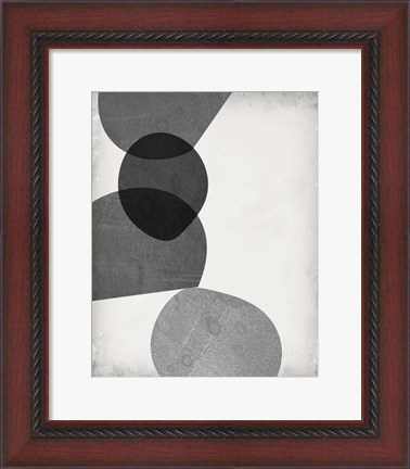 Framed Grey Shapes II Print