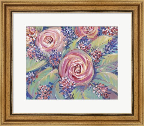 Framed Shades of Pink II Print