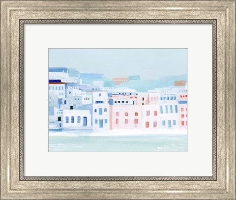 Framed Fishing Town I Print