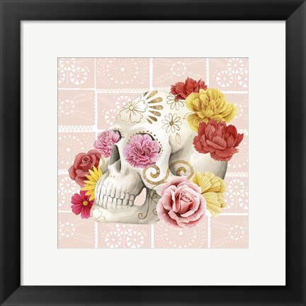 Framed Fiesta de la Vida Muertos III Print