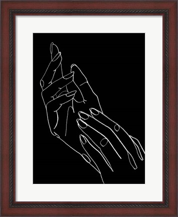 Framed Helping Hands I Print