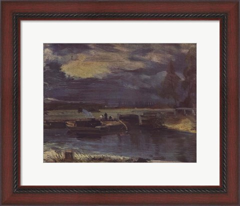 Framed Barges on the Stour Print