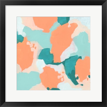 Framed Peach Fizz II Print