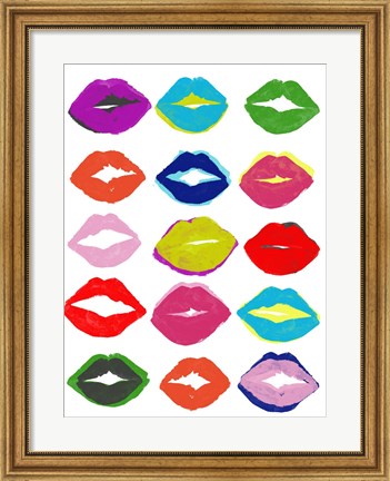 Framed Kiss Kiss II Print