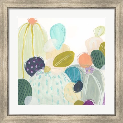 Framed Candy Cactus II Print