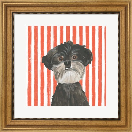 Framed Parlor Pooches I Print