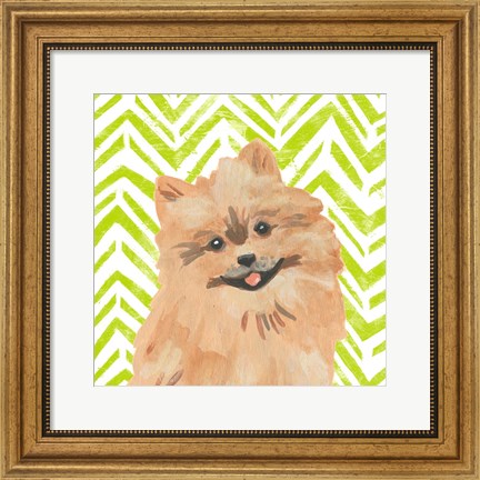 Framed Parlor Pooches IV Print