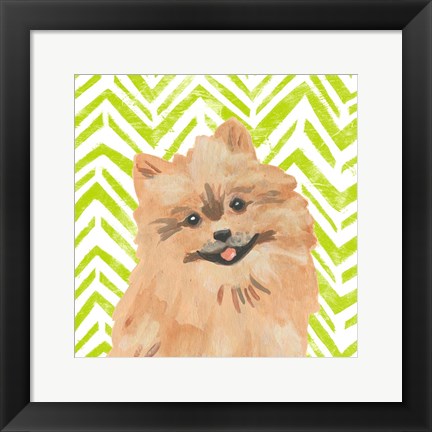 Framed Parlor Pooches IV Print