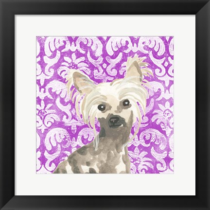 Framed Parlor Pooches IX Print