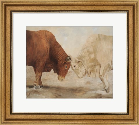 Framed Stand Off I Print