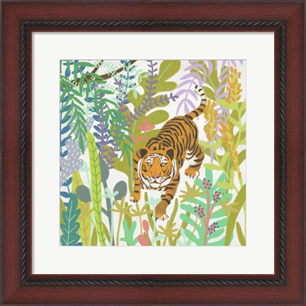 Framed Jungle Roar II Print