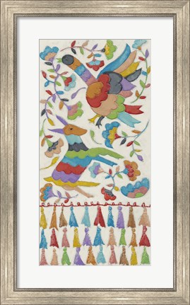 Framed Animal Tapestry I Print