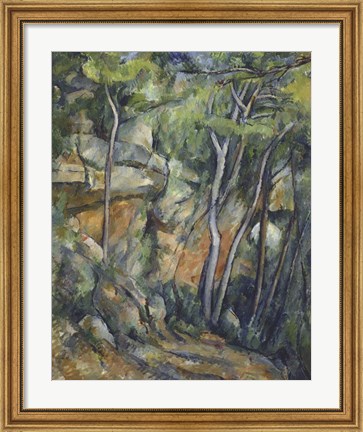 Framed In the Park of Chateau Noir Print