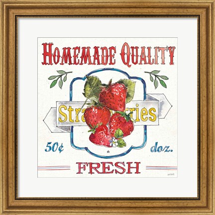 Framed Fruit Stand V Print