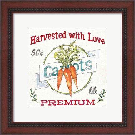 Framed Veggie Market V Print