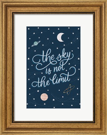 Framed Sky is not the limit Print