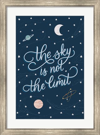 Framed Sky is not the limit Print