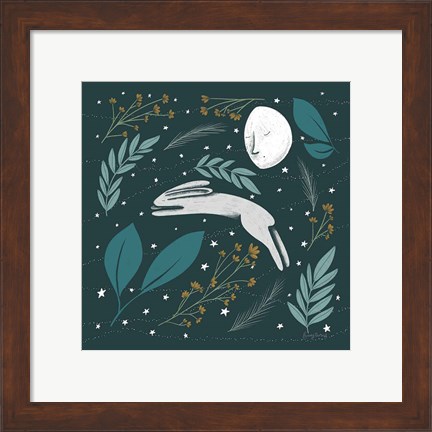 Framed Sweet Dreams Bunny VI Print