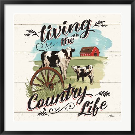 Framed Farm Life II Country Print