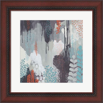 Framed Gray Forest I Print