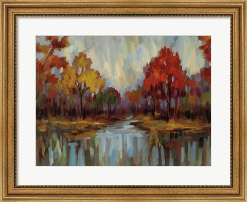 Framed Fall Aquarelle Crop Print