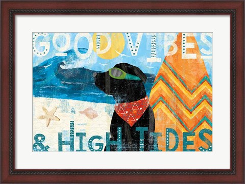 Framed Good Vibes II Print