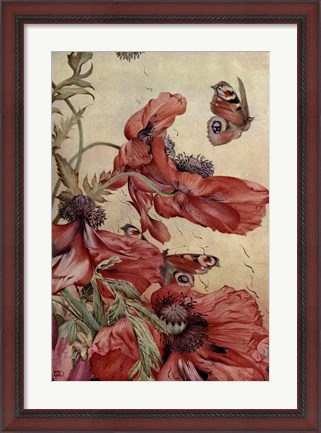 Framed Garden Fantasy III Print