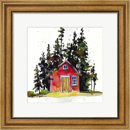 Framed Rad Cabin III Print