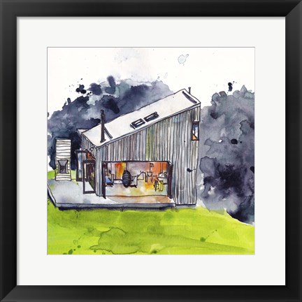 Framed Cabin Scape IV Print